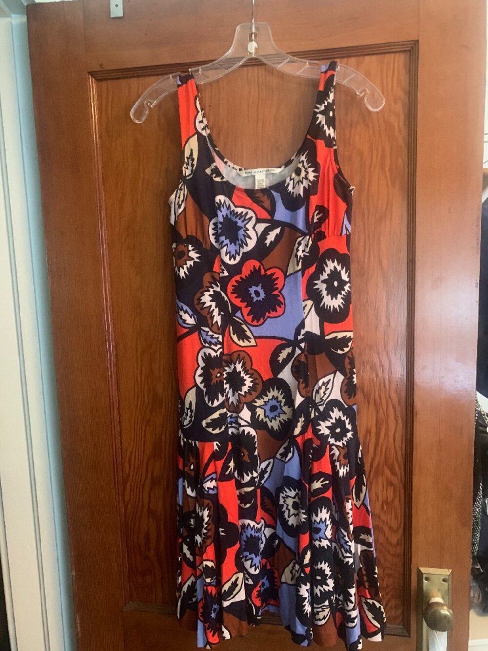 Diane von Furstenberg (DVF) Floral Drop-Waist Tank Dress